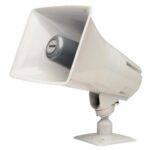 VALCOM Talkback Paging Horn Gray Weather-Resistant Outdoor