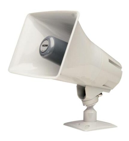 VALCOM Talkback Paging Horn Gray Weather-Resistant Outdoor