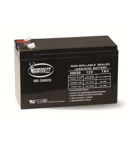 American Hunter 12V 7Ah Rechargeable Battery for Game Feeders