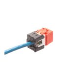 ICC Orange Cat6A Modular Keystone Jack - High Speed - Image 3