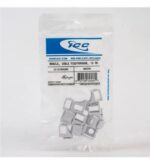ICC IC107BN2WH White Keystone Cable Feedthrough Module 10-Pack - Image 2