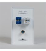ICC White IDC Faceplate for CAT 5E Voice and Data - Image 3