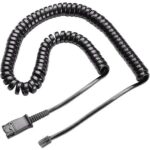 Plantronics U10P-S Coil Cord Cable for H-Series Headsets