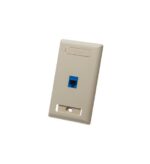 ICC IC107S01IV Ivory 1-Gang 1-Port Faceplate with Labels - Image 3