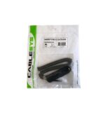 Cablesys 12' Flat Black Handset Cord Coil - 1200FB - Image 2