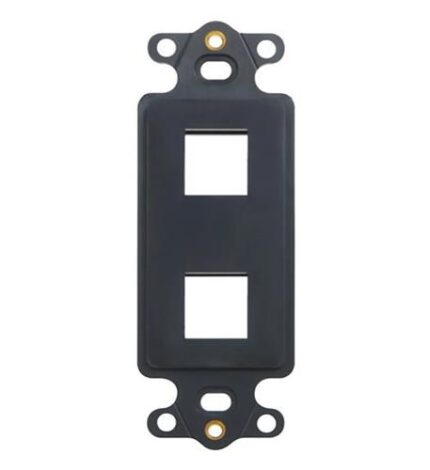 ICC IC107DI2BK Black 2 Port Decora Insert for Voice Data