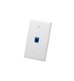 ICC Oversized White 1-Port Faceplate for Single Gang Box - Image 3