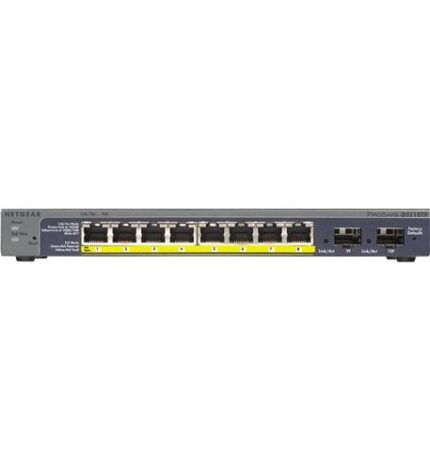 Netgear 8-Port Gigabit PoE Smart Switch with 2 SFP Uplinks