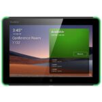 Yealink 8-Inch Android Room Scheduling Panel displaying meeting schedules