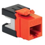 ICC Orange Cat6A Modular Keystone Jack - High Speed