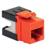 ICC Orange Cat6A Modular Keystone Jack - High Speed