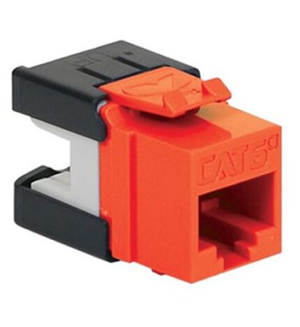 ICC Orange Cat6A Modular Keystone Jack - High Speed