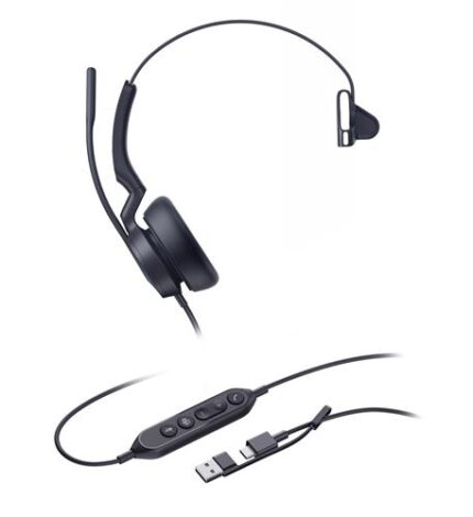 Yealink UH46 Mono Teams USB-C Headset with AI Noise Cancelling
