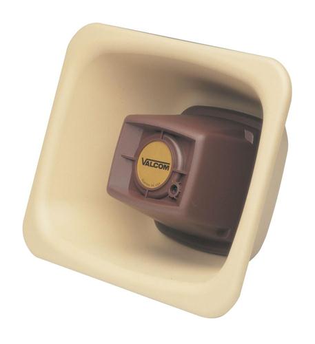 3 Watt 1 Way FlexHorn - Beige VALCOM 3W Beige 1-Way FlexHorn Weather-Resistant Speaker - Image 1