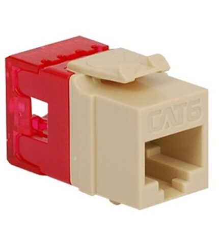 ICC Ivory Cat 6 HD Keystone Jack - High-Speed Network