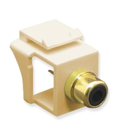 ICC IC107B7GIV Gold Plated RCA Solder Tail Audio Video Connector