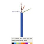 Wavenet Blue CAT6 Plenum Cable 23 AWG Solid 4-Pair