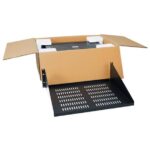 ICC 15in Single Vented Rack Shelf 2-Pack Steel Black