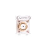Gold Plated White F-Type Keystone Jack Connector - Image 3
