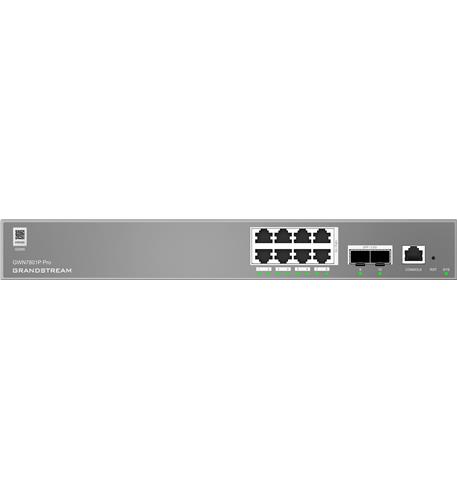 Managed PoE Network Switch, 8 x GigE Grandstream 8-Port Managed PoE Network Switch with 2 SFP - Image 1