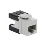 ICC White Cat6A Modular Keystone Jack HD - High Speed