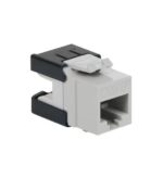 ICC White Cat6A Modular Keystone Jack HD - High Speed