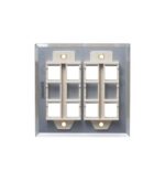 ICC Stainless Steel 2-Gang Faceplate 8-Port - Image 2