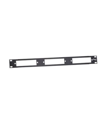 ICC Durable Metal 1U Fiber Optic Blank Patch Panel for 19-In
