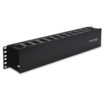 Wavenet 2U Horizontal Cable Manager with Dual Hinged Cover