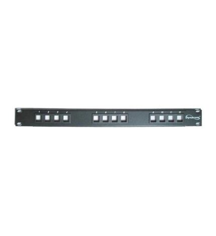 Dynacom Steel 12-Port Patch Panel for Network Organization