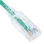 ICC Cat6 Slim Clear Patch Cord 1FT 10-Pack - Gold Contacts