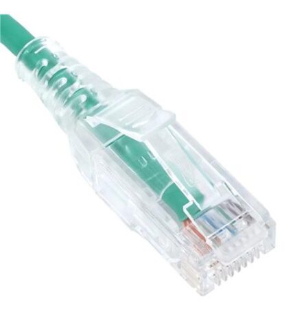 ICC Cat6 Slim Clear Patch Cord 1FT 10-Pack - Gold Contacts
