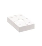 ICC IC250MBSWH Ivory Low-Profile 1 Gang Mounting Box - Image 2