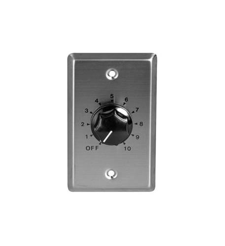 10W 70-25V Mono Attenuator withWallplate SPECO WAT10 10W Mono Volume Control Attenuator Wallplate - Image 1