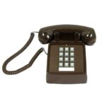 Cortelco 250045-VBA-20M Brown Desk Phone w/ Volume Control