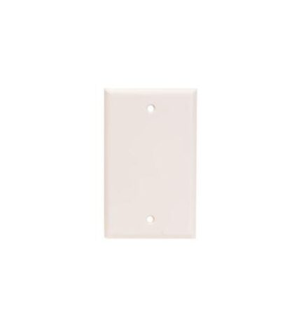 ICC IC630EB0AL Almond 1 Gang Blank Wall Plate for Outlets