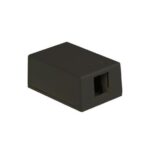 ICC Black 1-Port Surface Mount Box for Data & Voice
