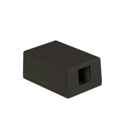ICC Black 1-Port Surface Mount Box for Data & Voice