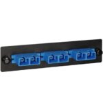 3 Duplex SC Singlemode Fiber Adapter Panel Blue 6F SM