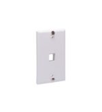 ICC White 1-Port Flush Phone Wall Plate Single Gang - Image 2