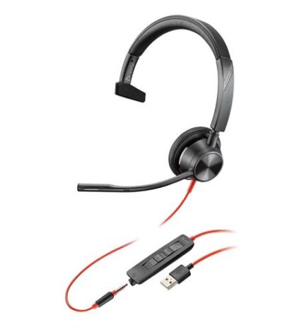 Plantronics PL-213936-101 Mono USB A Headset with Noise Canceling Mic
