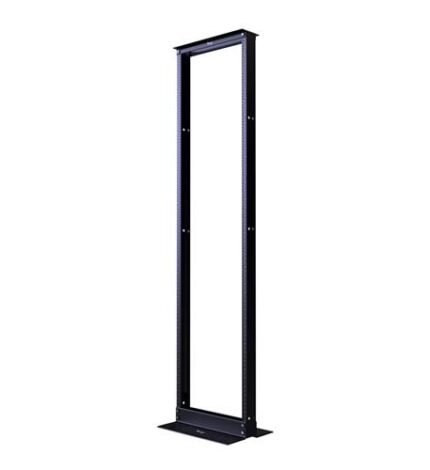 ICC 7ft 45RU Black Aluminum Network Equipment Rack