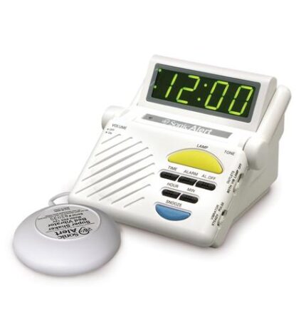 Sonic Bomb SA-SB1000SS Vibrating Alarm Clock 113dB