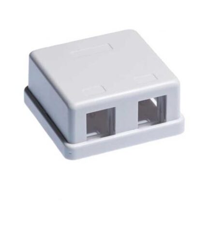 Wavenet SMB-2WH-S 2-Port White Surface Box for Cabling