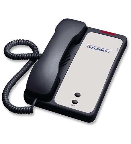 Teledex Opal 1001 Black Cetis OPL760091 ADA Compliant Black Desk Phone with Volume Boost - Image 1