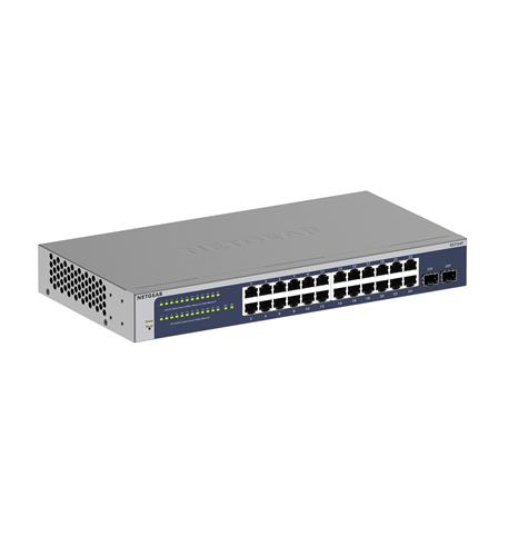24P GE SMART MANAGED PRO SWITCH Netgear GS724T 24-Port Gigabit Smart Managed Pro Switch - Image 1