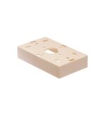 ICC IC250MBSIV Ivory Low Profile 1-Gang Wall Plate Box - Image 2