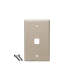 ICC Ivory 1-Gang 1-Port Keystone Wall Plate 25-Pack - Image 2