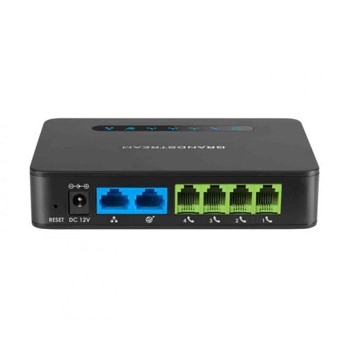 Analog telephone adapter for faxing over VoIP with multiple FXS ports and Ethernet connection