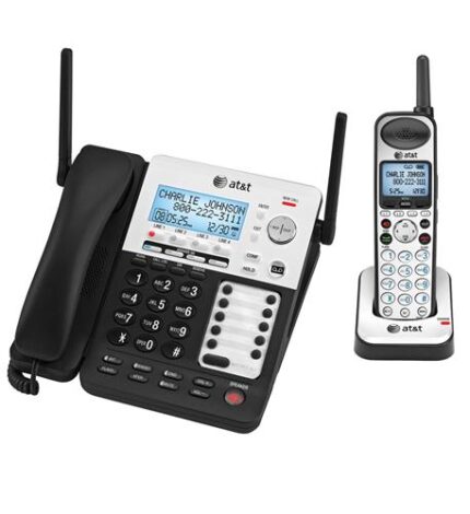 AT&T SynJ 4-Line Corded/Cordless Phone System with Answering